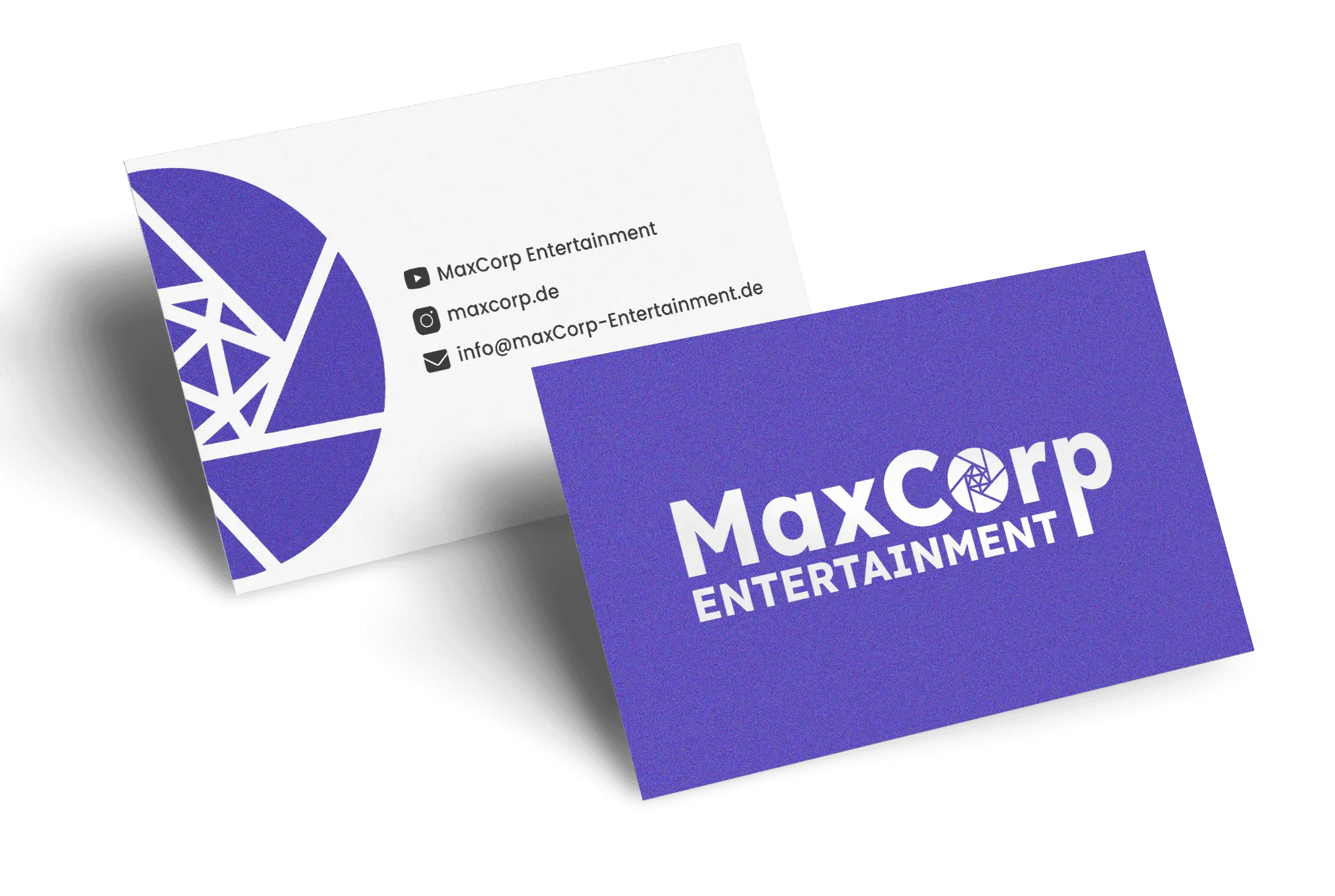 mokapi.design by Maureen Kuroczik | Maxcorp Entertainment Visitenkarten Branding Mockup